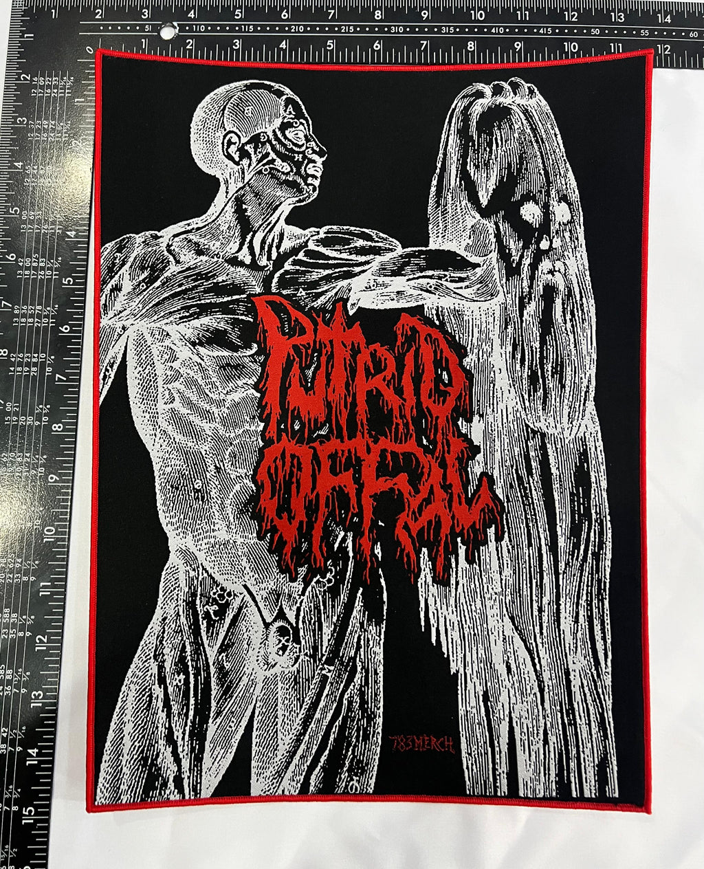 PUTRID OFFAL - Skinned - Woven Backpatch