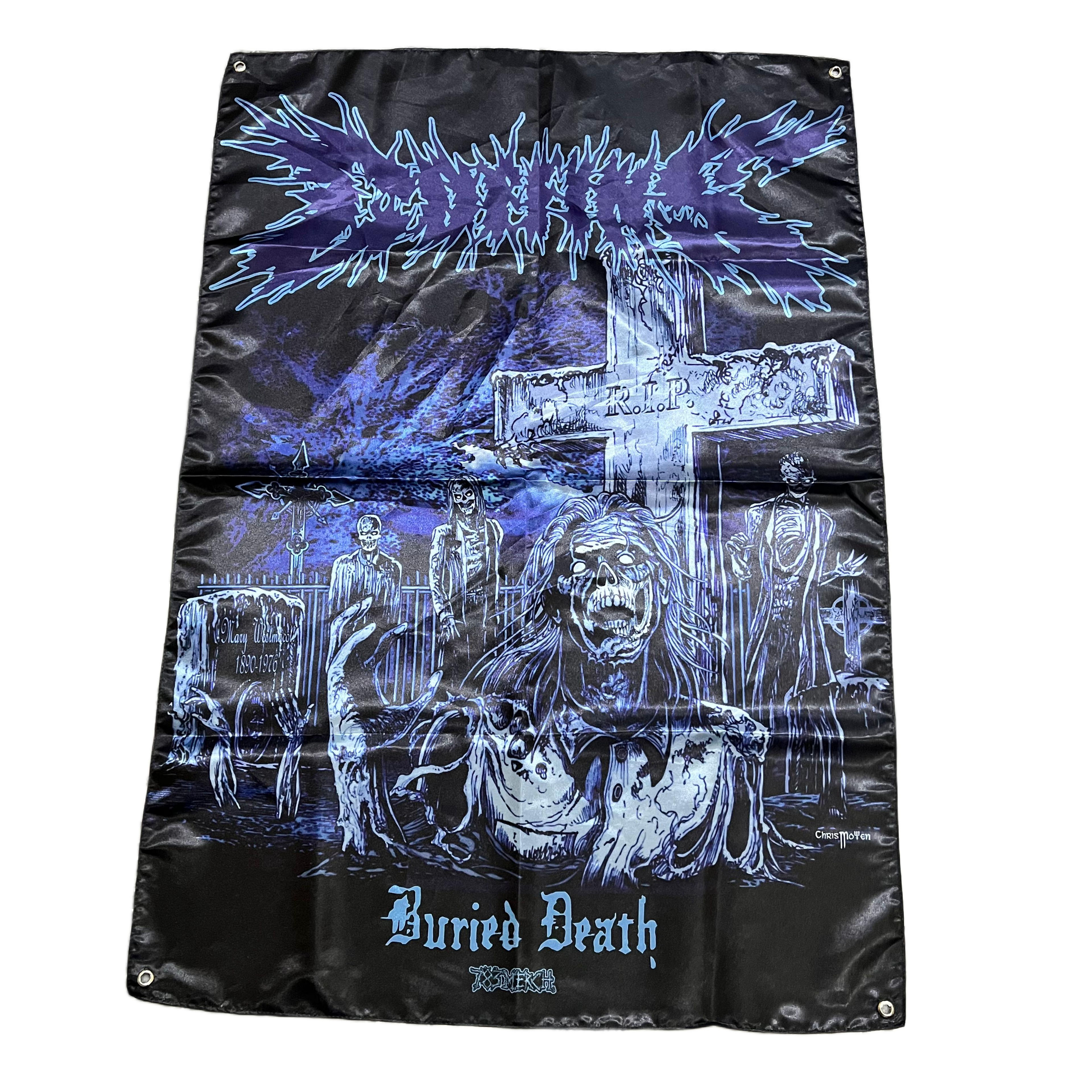 COFFINS - Buried Death - Wall Flag / Textile Poster