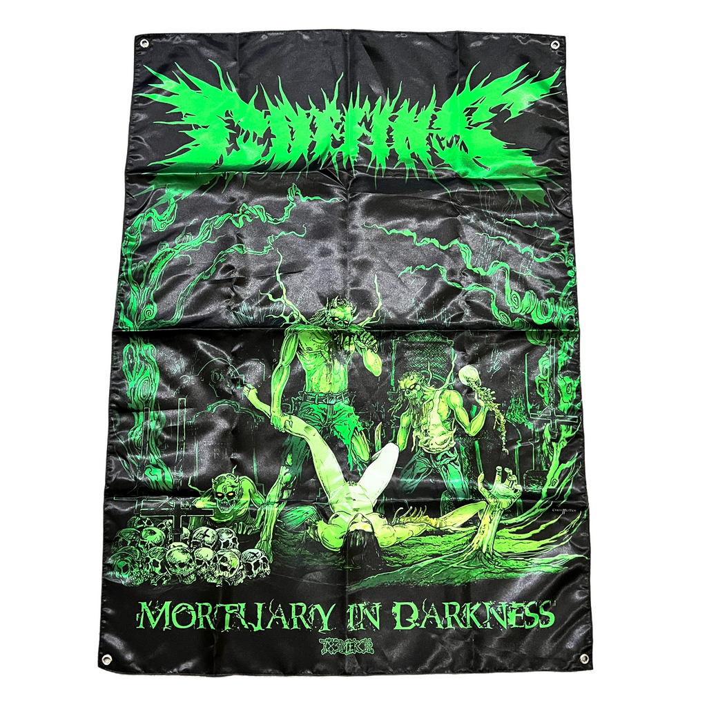 COFFINS - Mortuary In Darkness - Wall Flag / Textile Poster