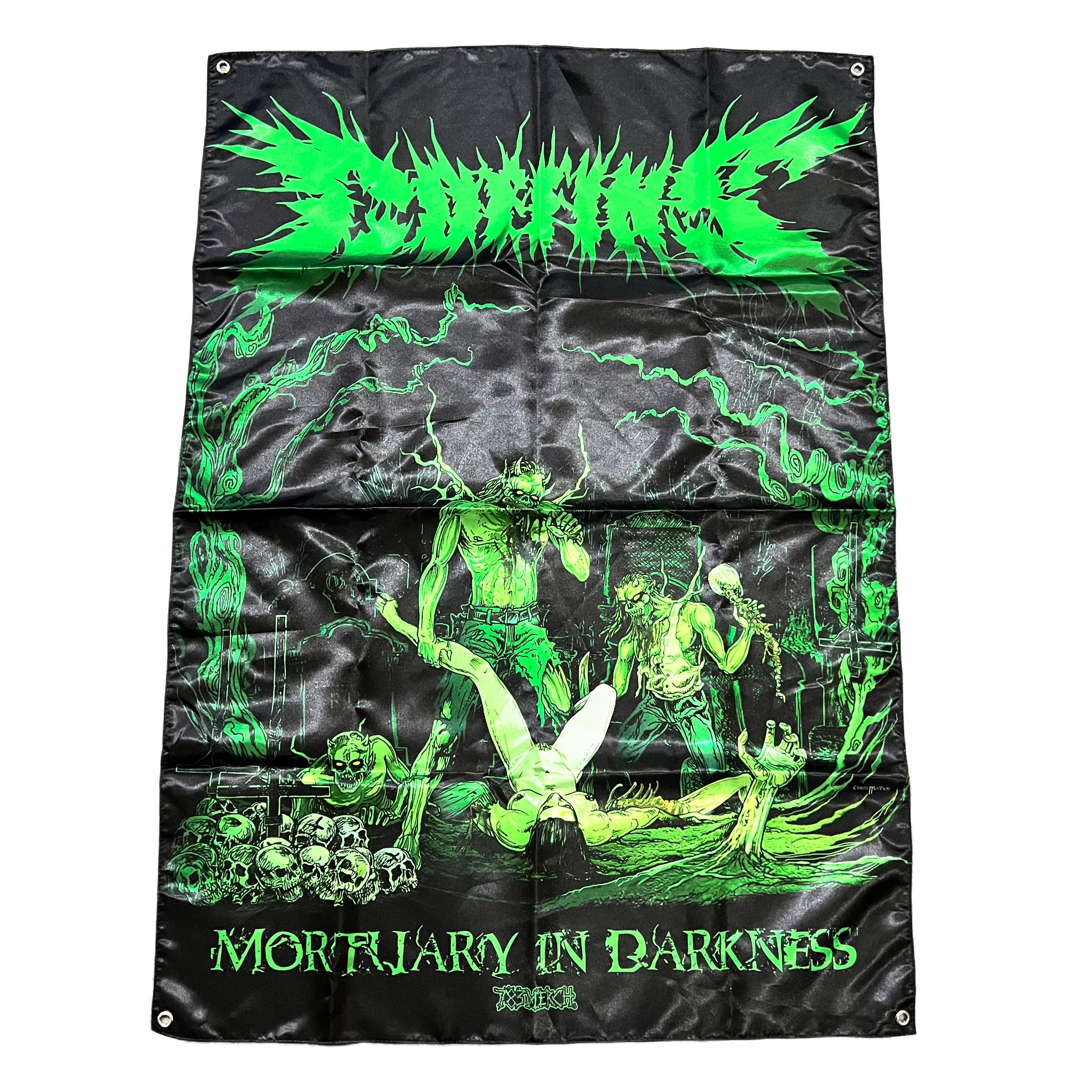 COFFINS - Mortuary In Darkness - Wall Flag / Textile Poster