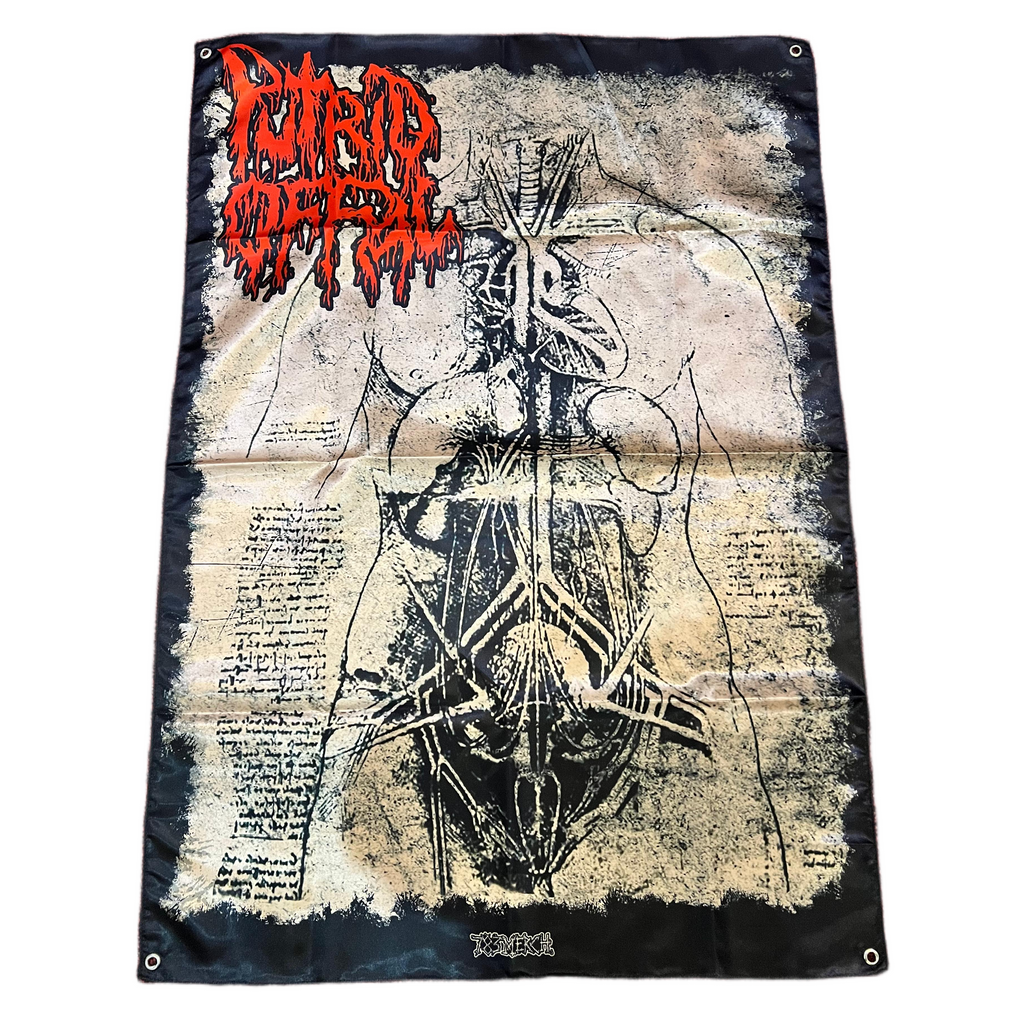 PUTRID OFFAL - Anatomy - Wall Flag / Textile Poster