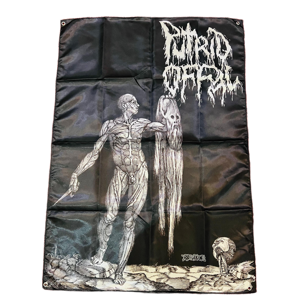 PUTRID OFFAL - Skinned - Wall Flag / Textile Poster