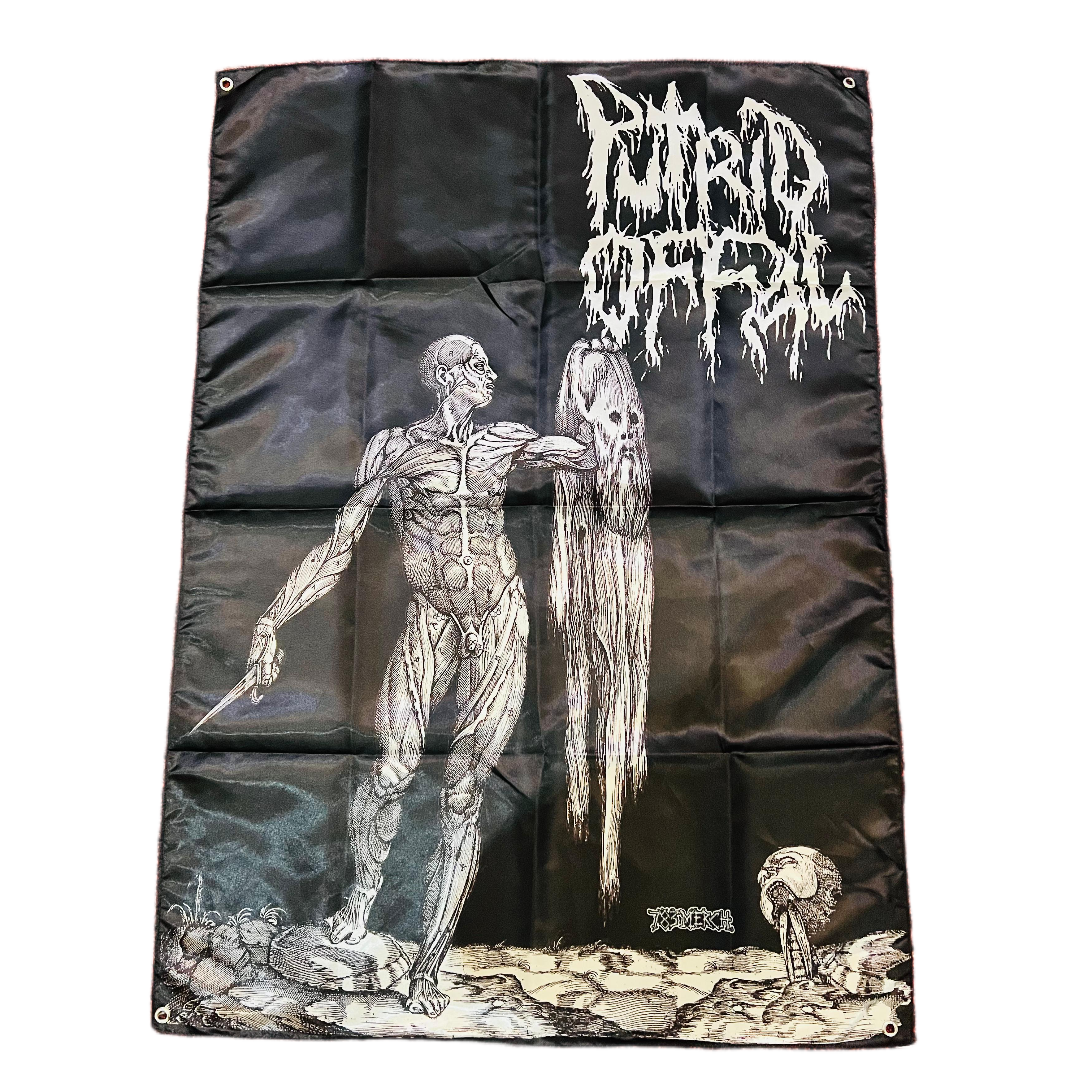 PUTRID OFFAL - Skinned - Wall Flag / Textile Poster