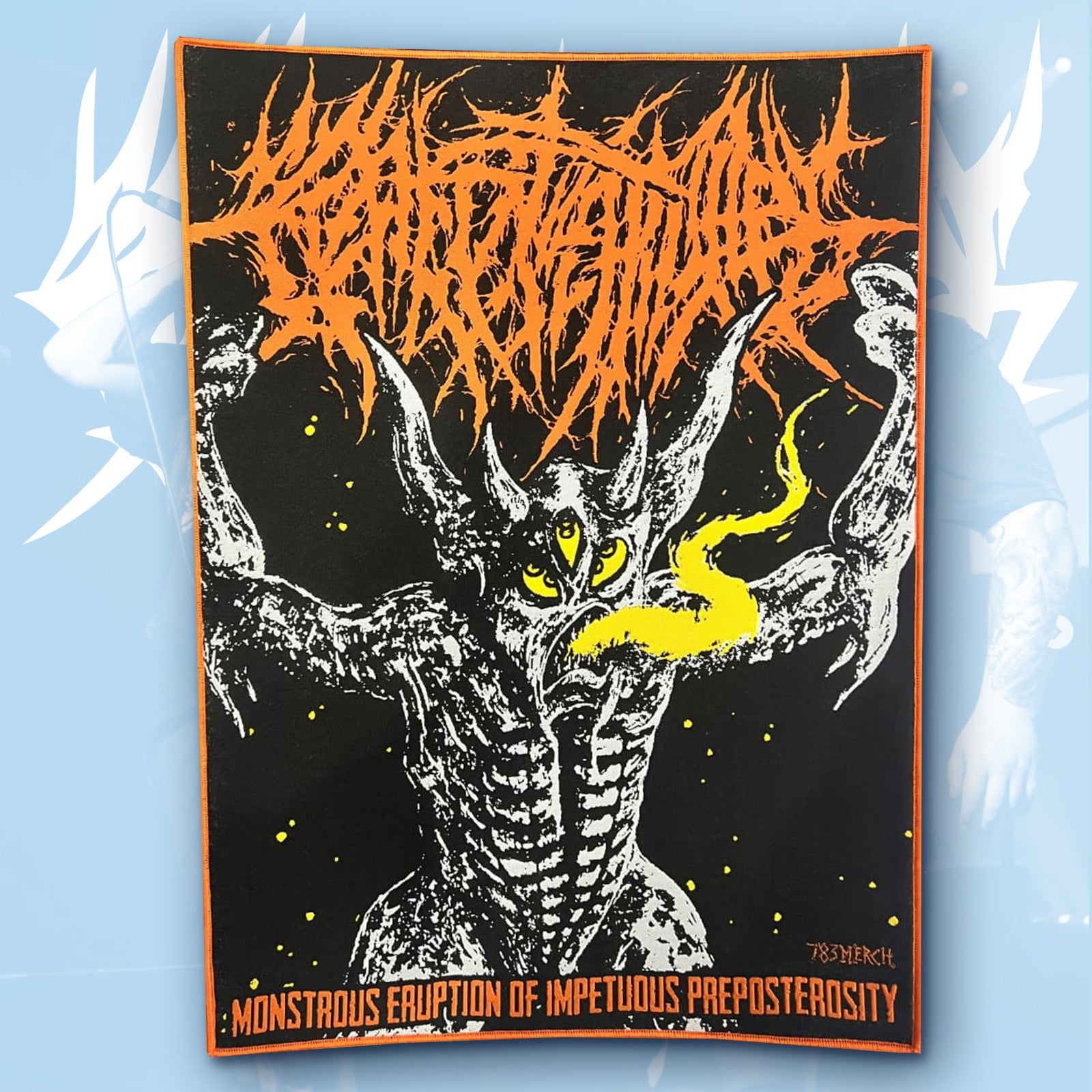 CREPITATION - Monstrous Eruption of Impetuous Preposterosity - Woven Backpatch