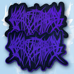 CREPITATION - Logo - Oversized  Woven Patch