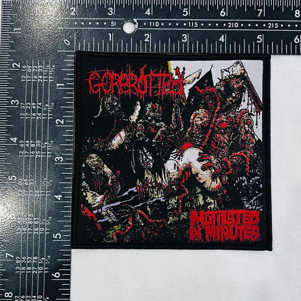 GOREROTTED - Mutilated in Minutes - Woven Patch