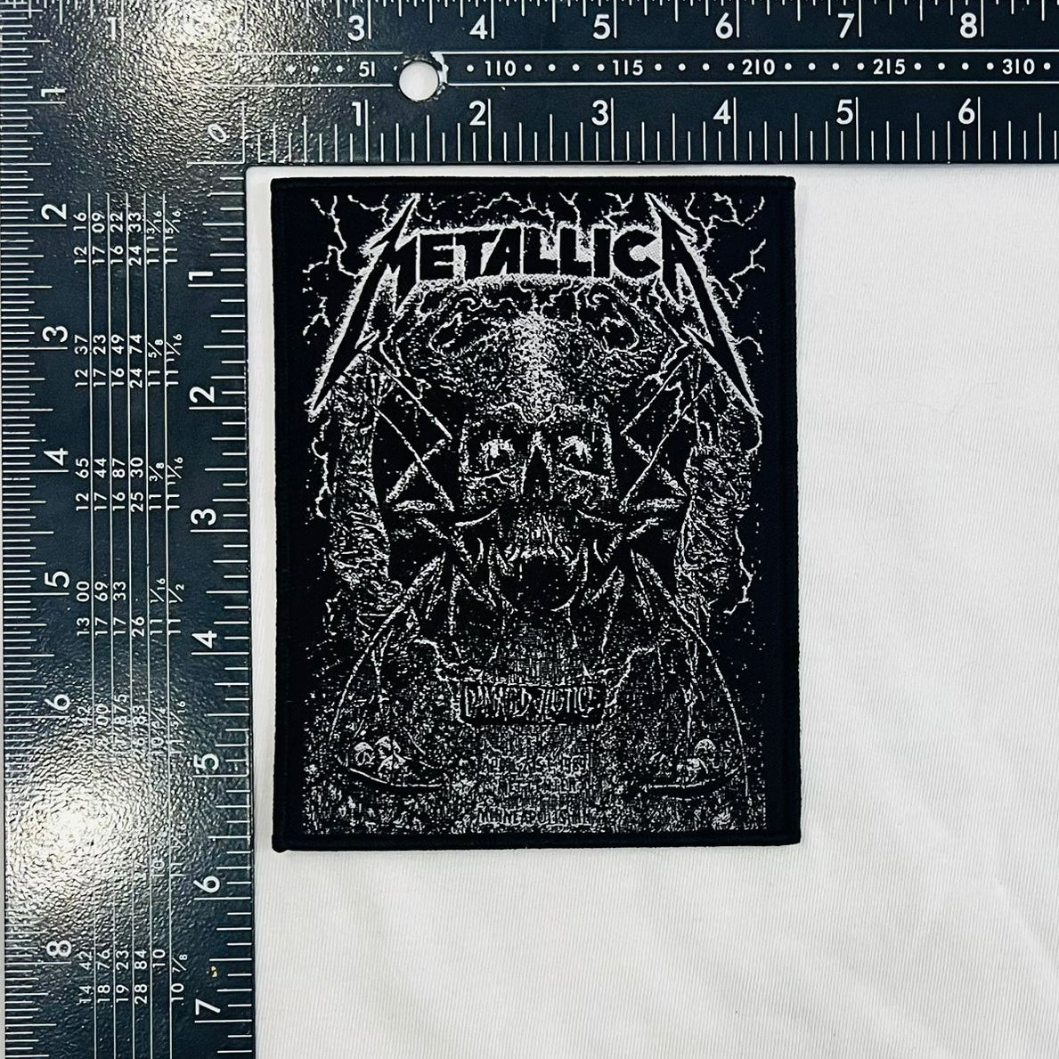 METALLICA - Damaged Justice Tour'89 - Woven Patch