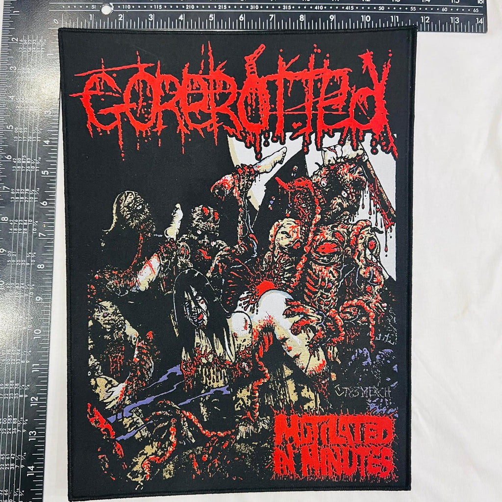 GOREROTTED - Mutilated in Minutes - Woven Backpatch