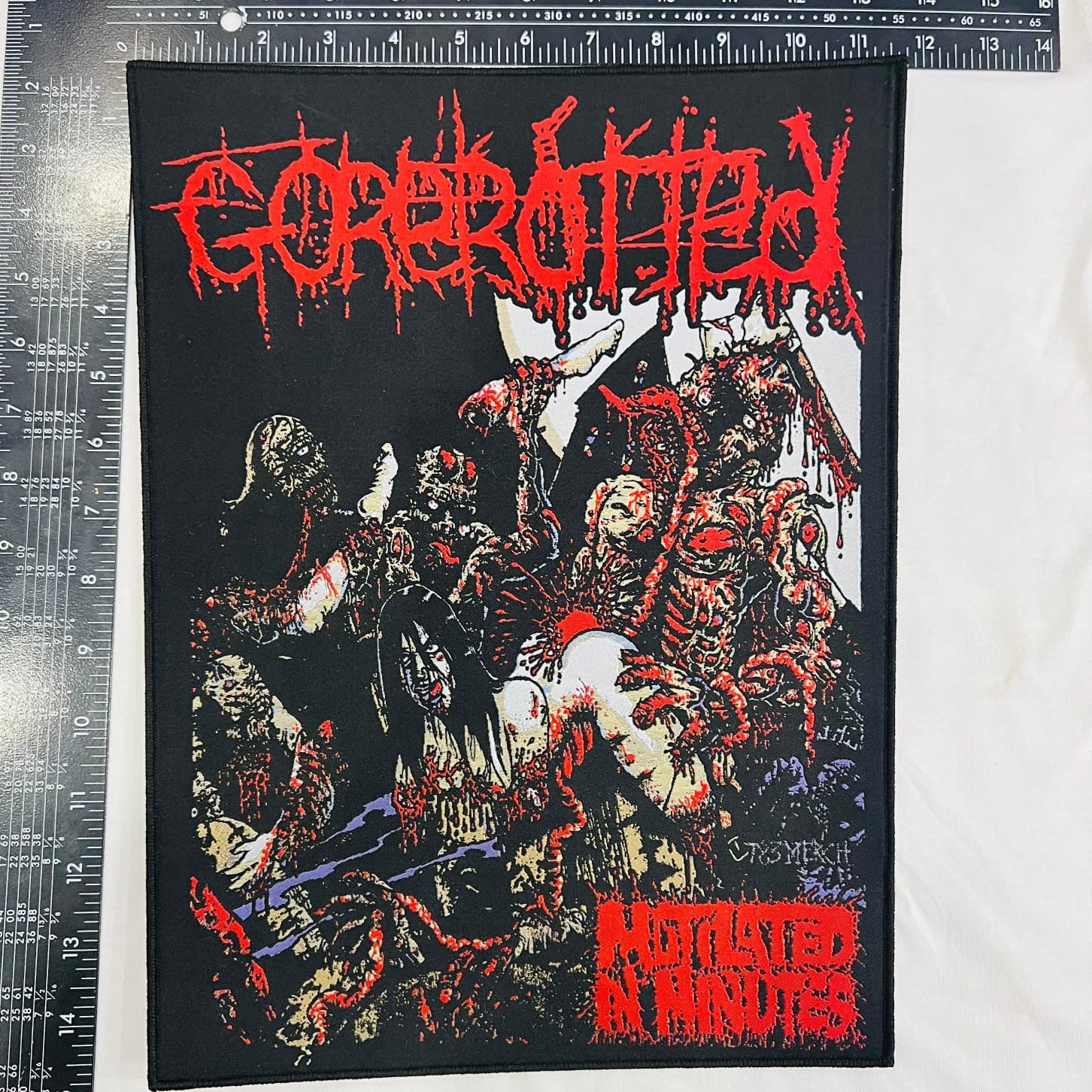 GOREROTTED - Mutilated in Minutes - Woven Backpatch
