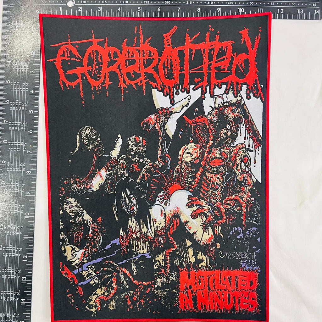 GOREROTTED - Mutilated in Minutes - Woven Backpatch