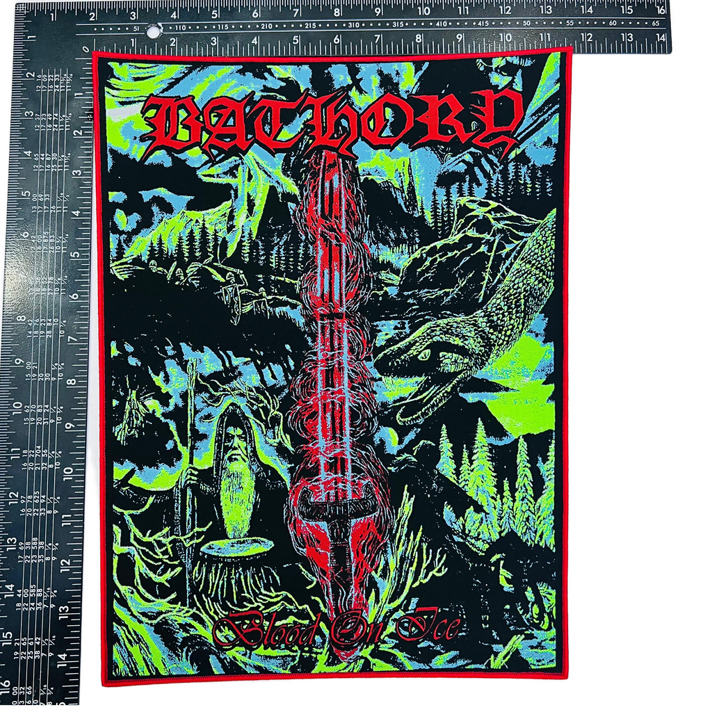 BATHORY - Blood On Ice  - Woven Backpatch