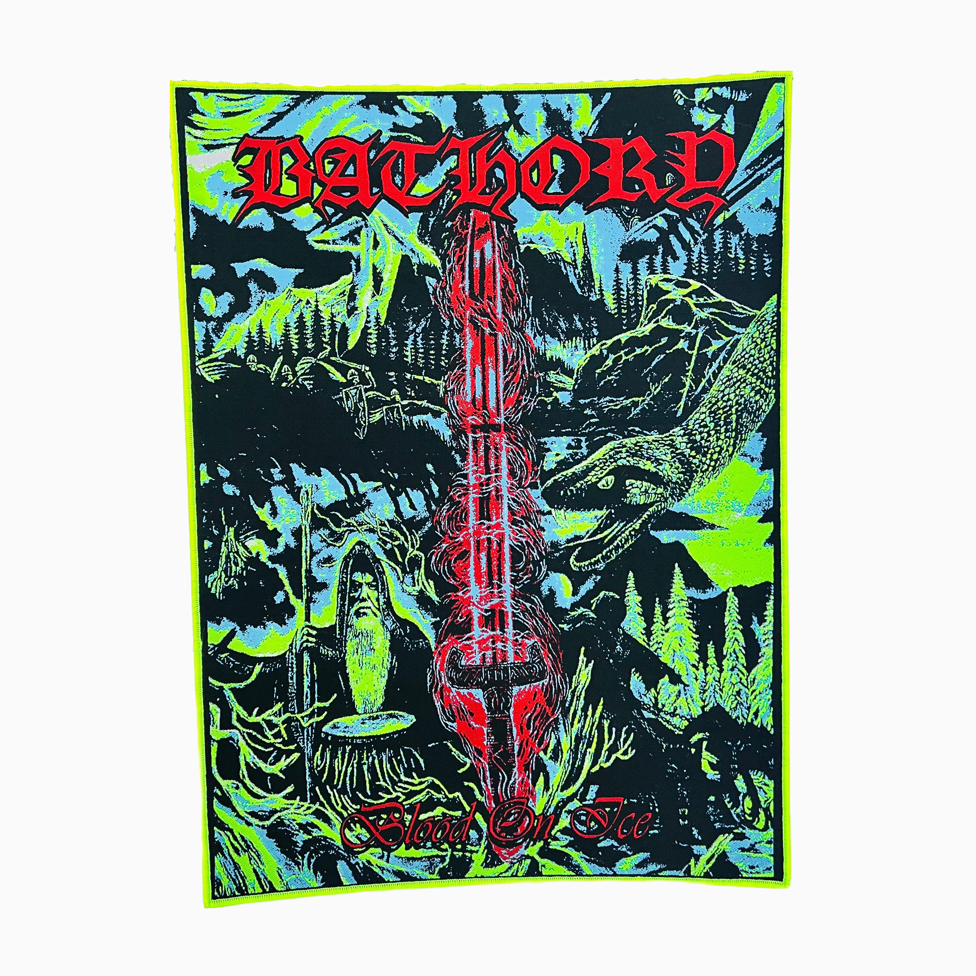 BATHORY - Blood On Ice  - Woven Backpatch