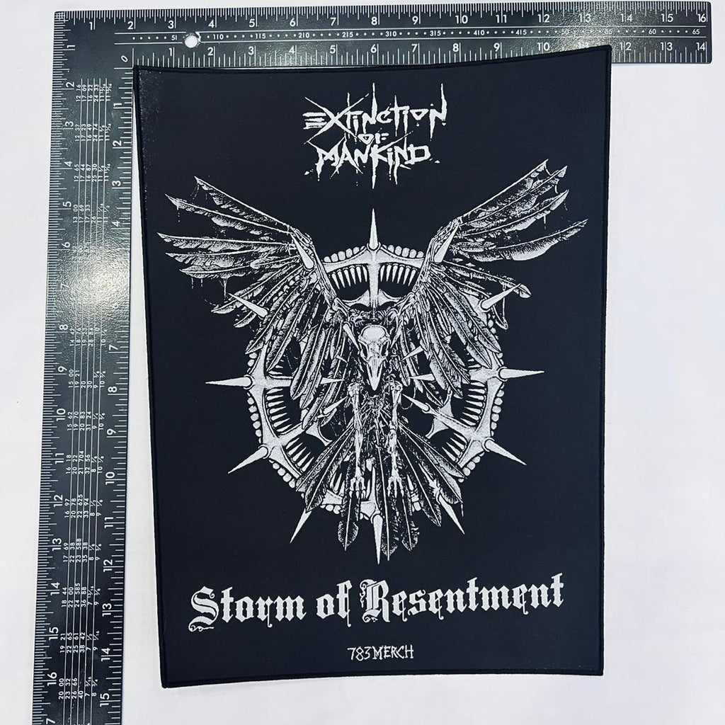 EXTINCTION OF MANKIND - Storm of Resentment - Woven Backpatch
