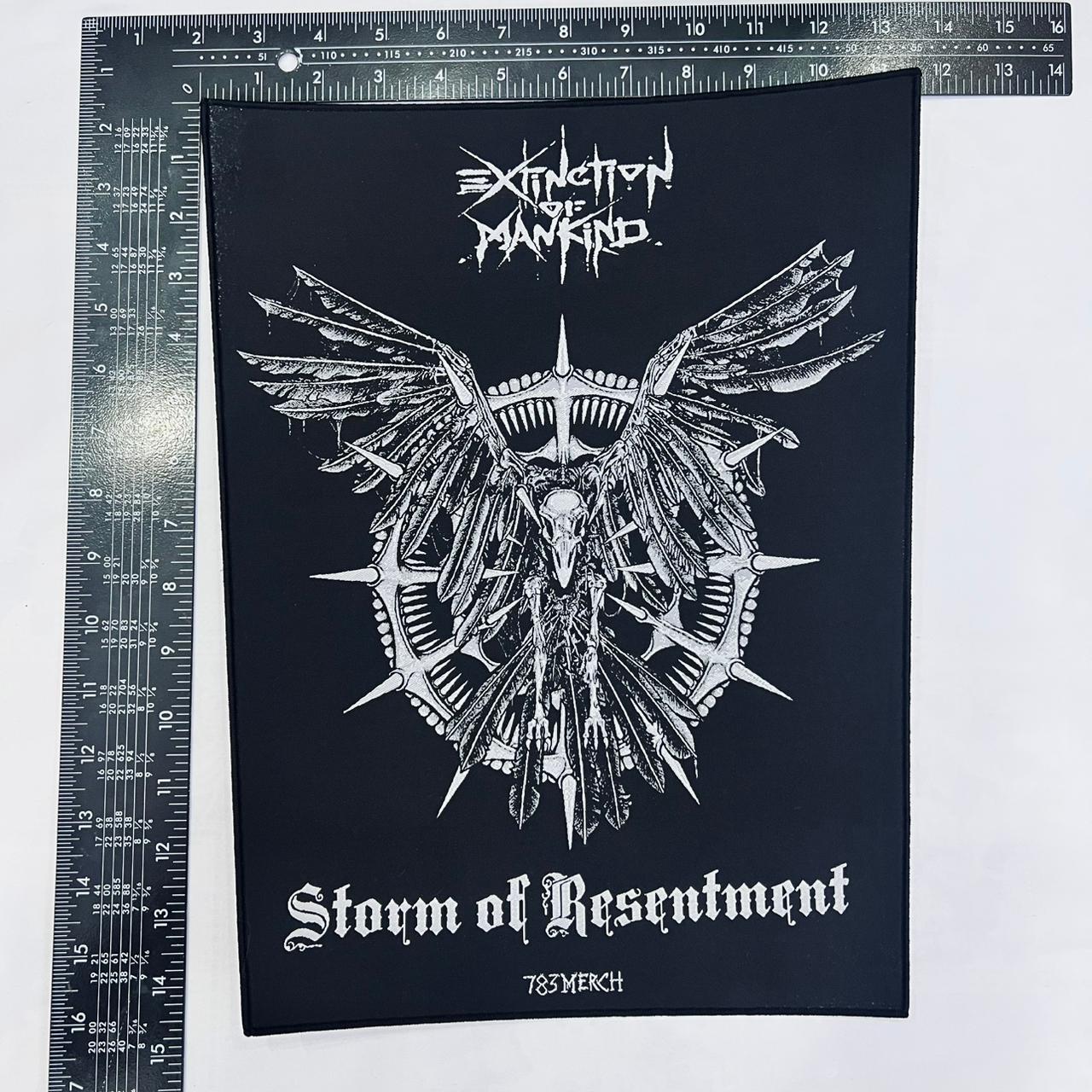 EXTINCTION OF MANKIND - Storm of Resentment - Woven Backpatch