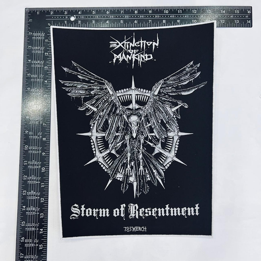 EXTINCTION OF MANKIND - Storm of Resentment - Woven Backpatch