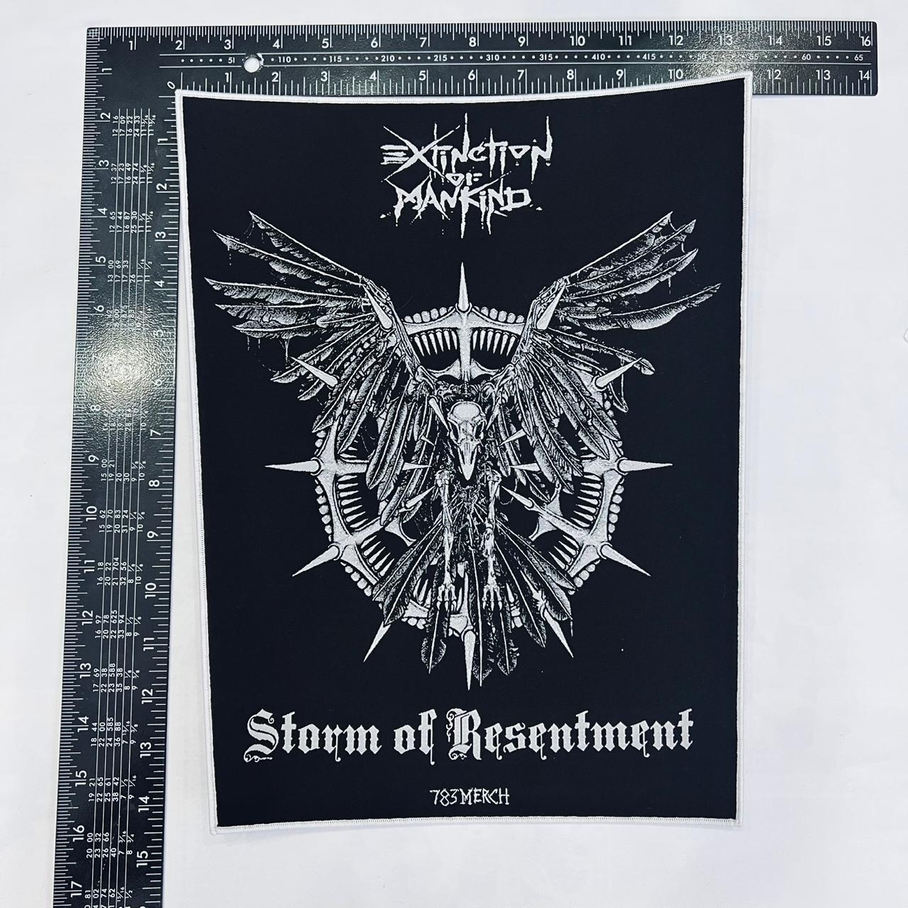 EXTINCTION OF MANKIND - Storm of Resentment - Woven Backpatch