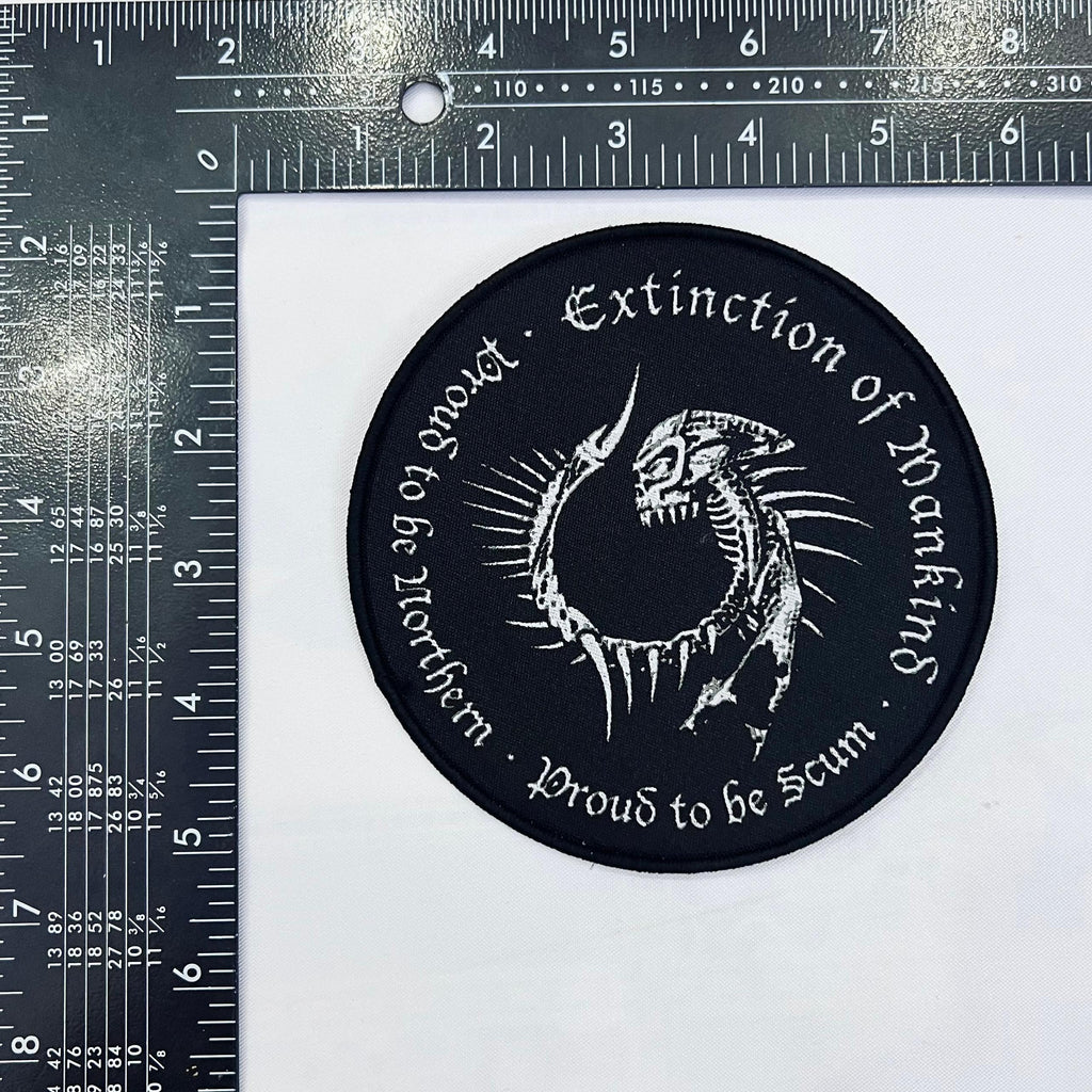 EXTINCTION OF MANKIND - Proud to be Northern - Proud to be Scum - Woven Patch