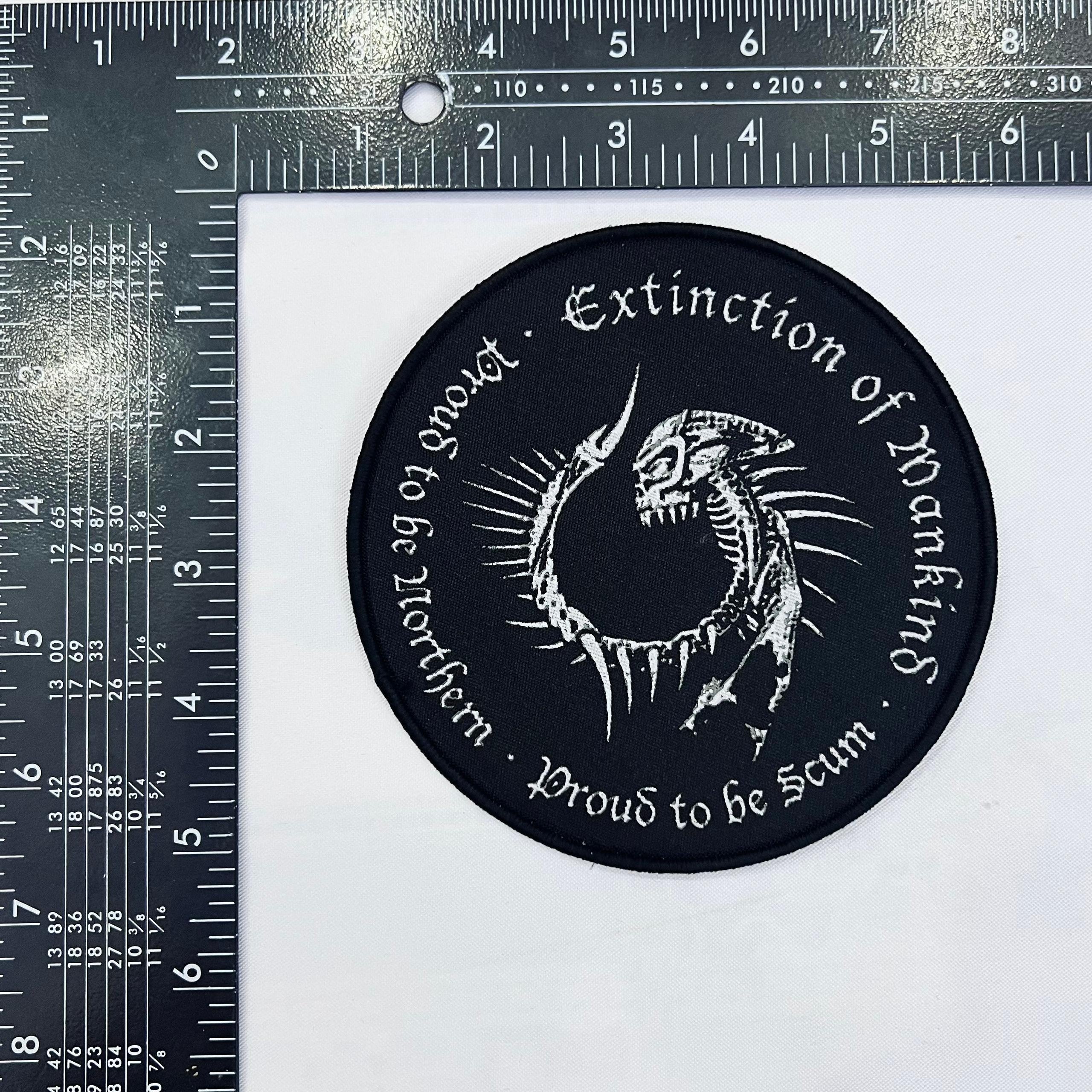 EXTINCTION OF MANKIND - Proud to be Northern - Proud to be Scum - Woven Patch