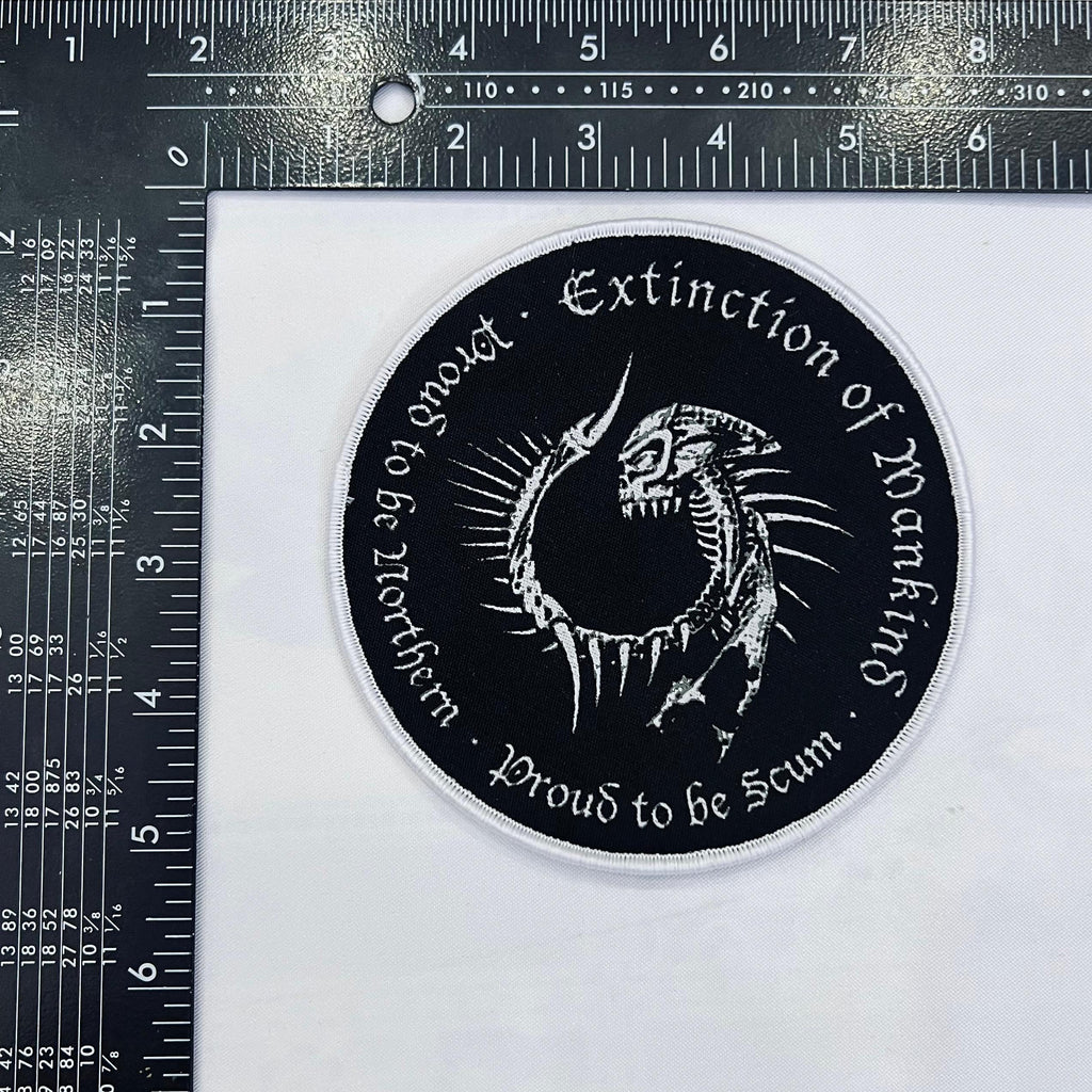 EXTINCTION OF MANKIND - Proud to be Northern - Proud to be Scum - Woven Patch