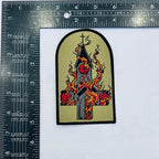 BURN YOUR LOCAL CHURCH - Tomb Shaped Woven Patch