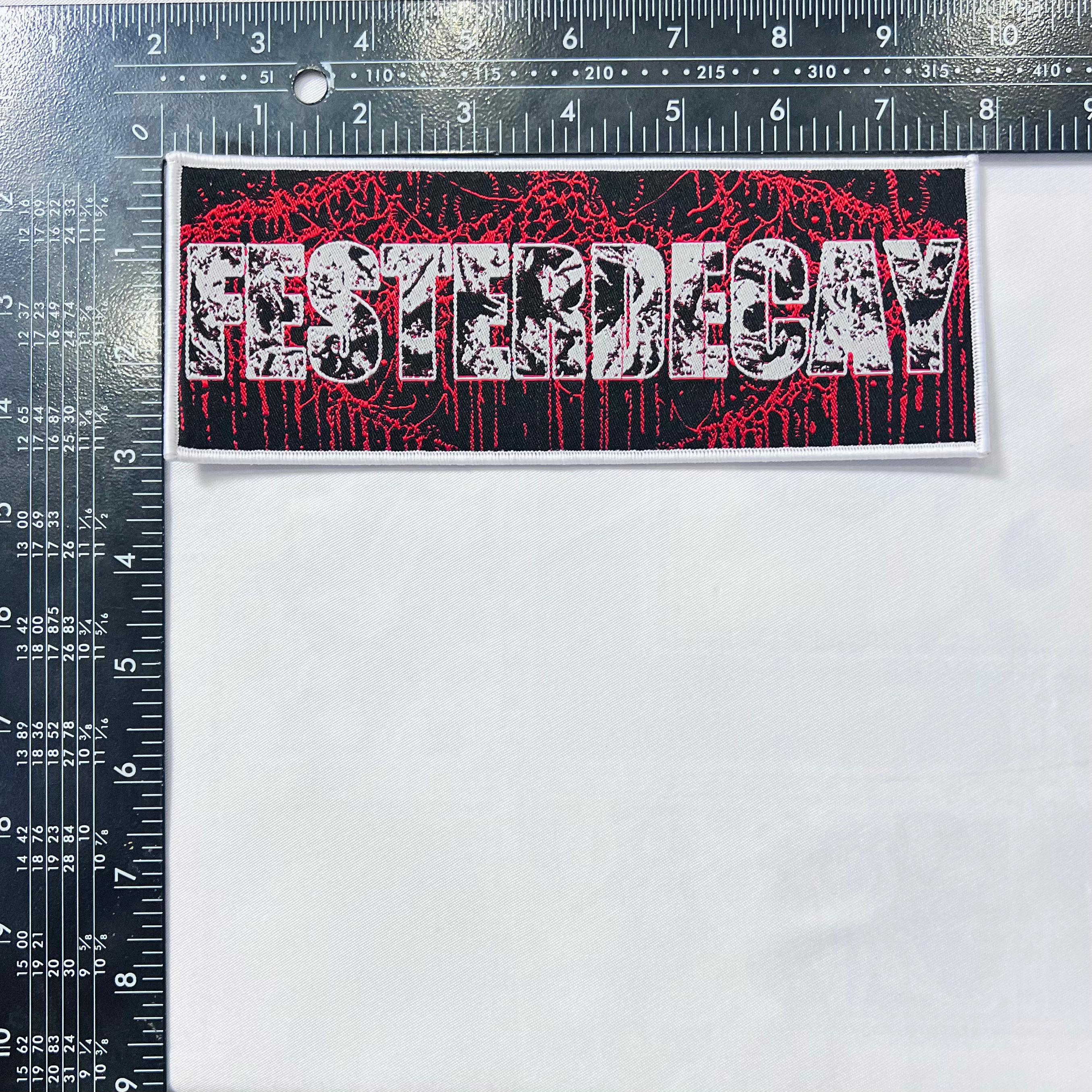 FESTERDECAY - Logo - Stripe Woven Patch