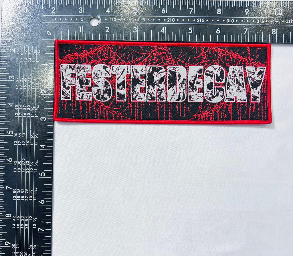 FESTERDECAY - Logo - Stripe Woven Patch