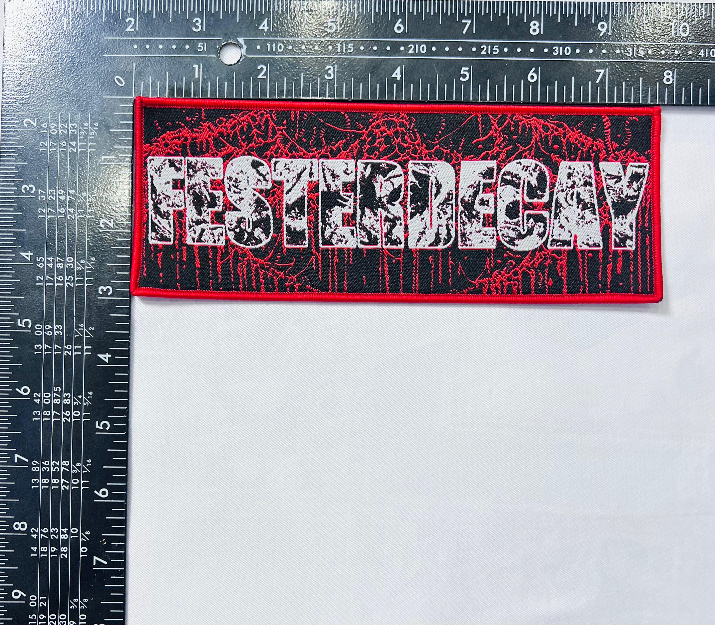 FESTERDECAY - Logo - Stripe Woven Patch