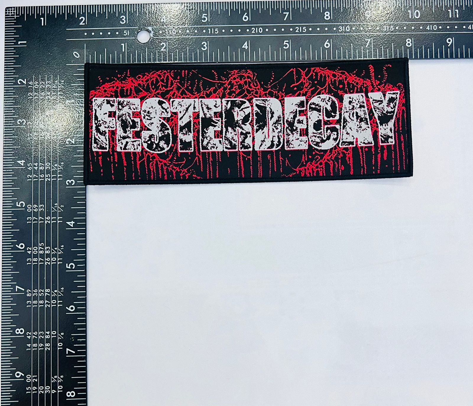 FESTERDECAY - Logo - Stripe Woven Patch