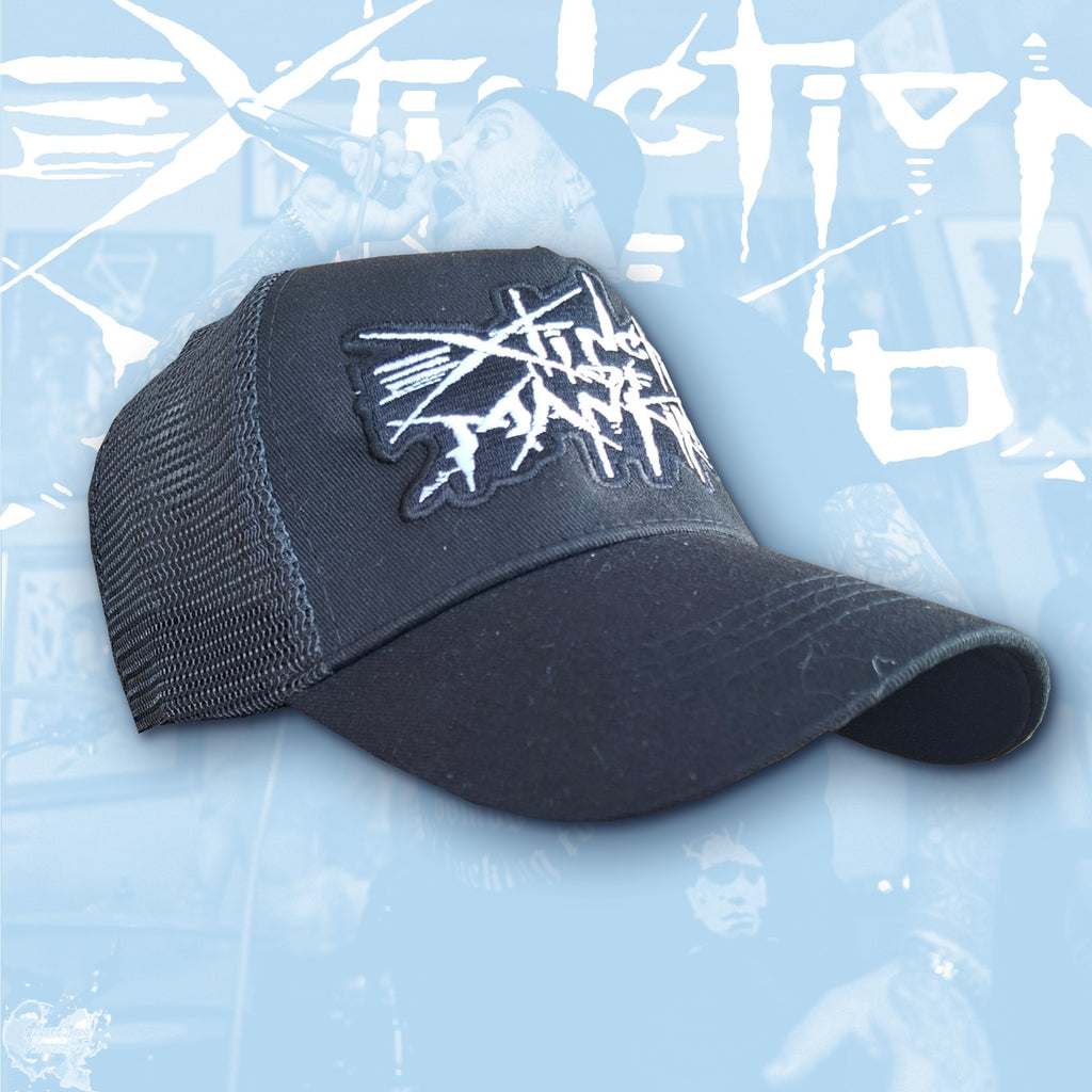 EXTINCTION OF MANKIND - (Glow in the Dark) Logo - TRUCKER CAP