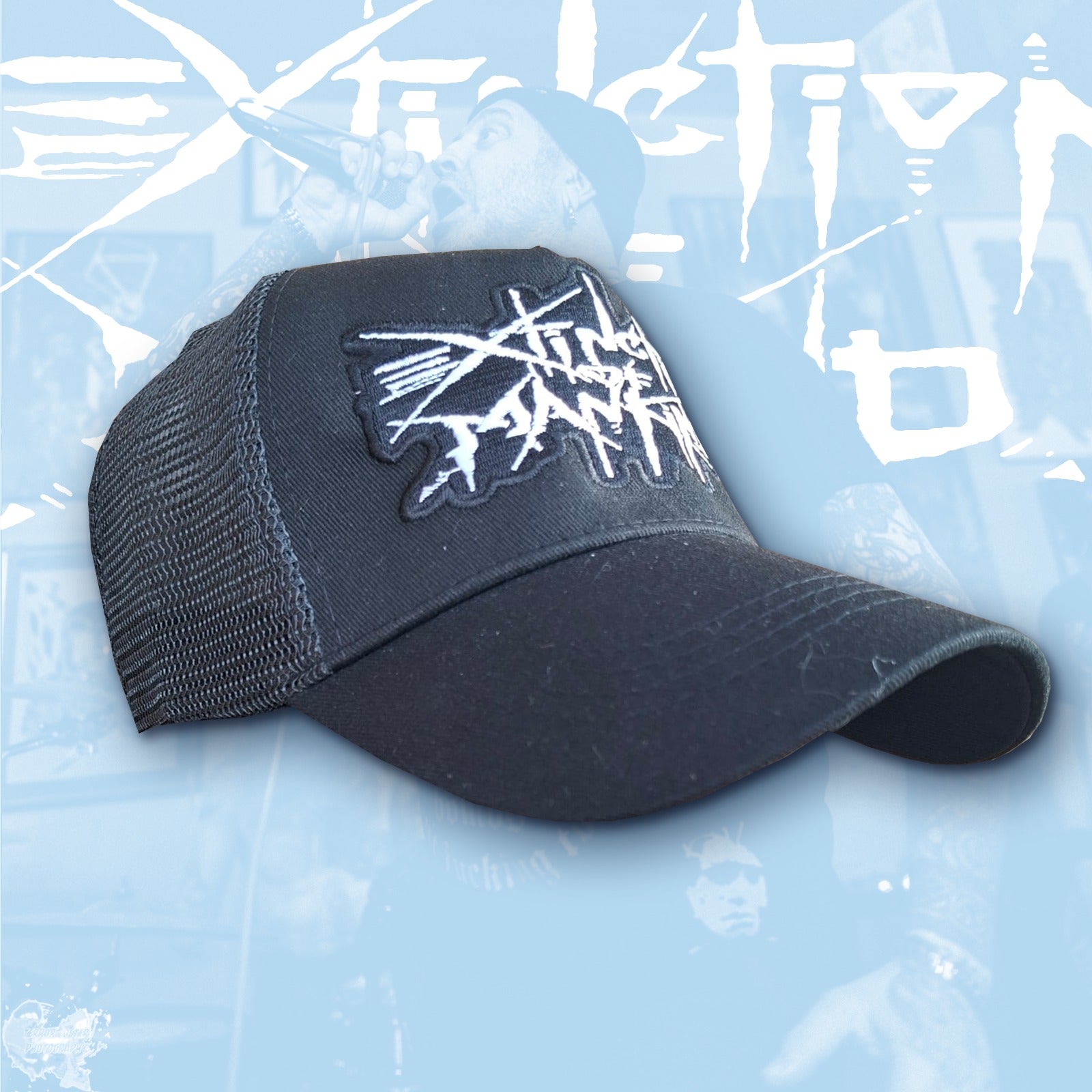 EXTINCTION OF MANKIND - (Glow in the Dark) Logo - TRUCKER CAP