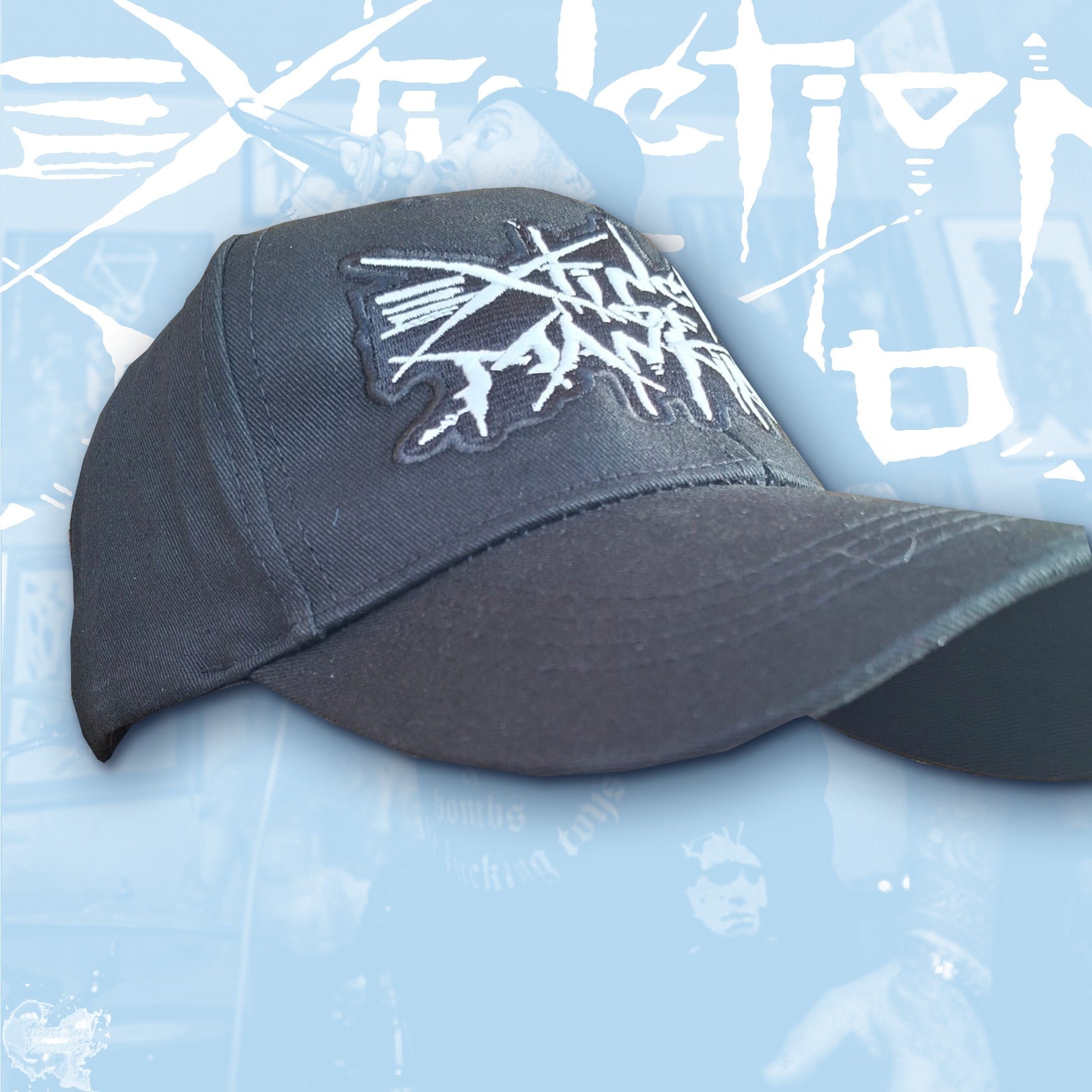 EXTINCTION OF MANKIND - (Glow in the Dark) Logo - BASEBALL CAP