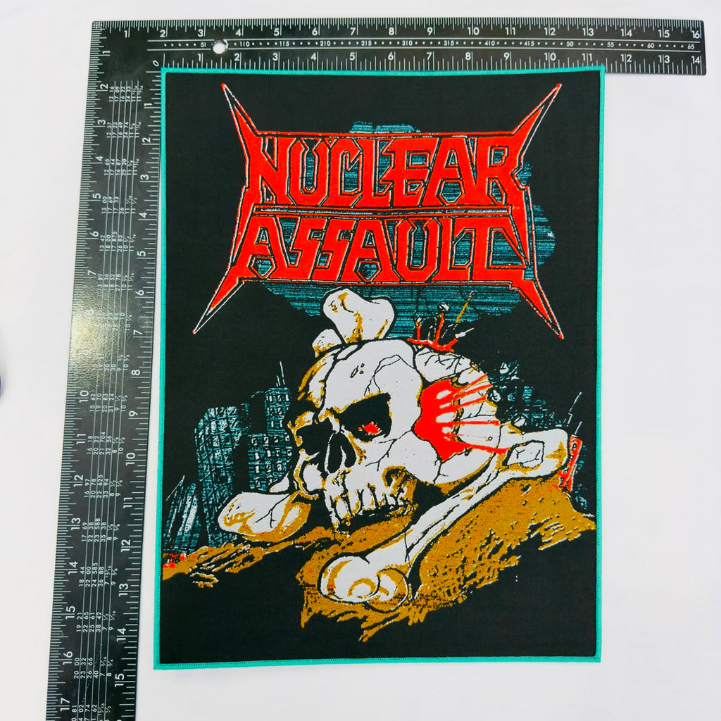NUCLEAR ASSAULT - Handle With Care - 1991 Japan Tour - Woven Backpatch
