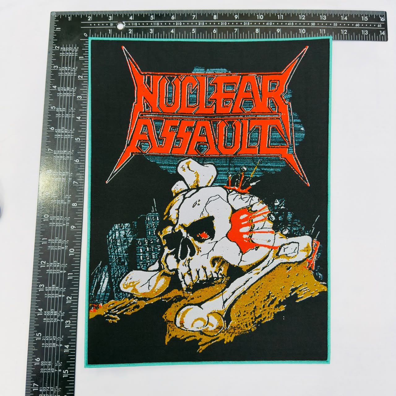 NUCLEAR ASSAULT - Handle With Care - 1991 Japan Tour - Woven Backpatch