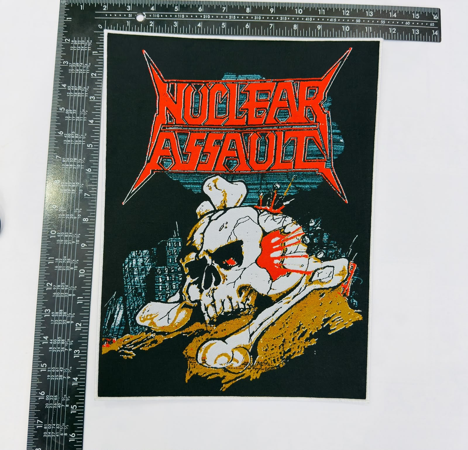 NUCLEAR ASSAULT - Handle With Care - 1991 Japan Tour - Woven Backpatch