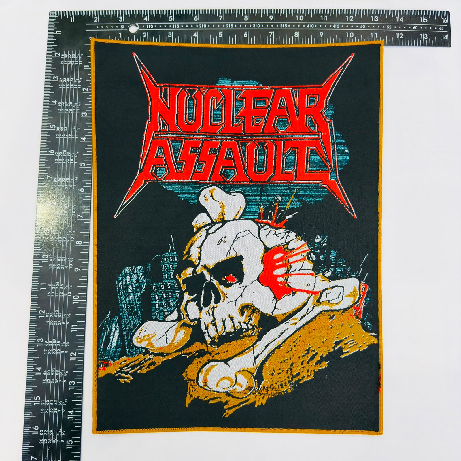 NUCLEAR ASSAULT - Handle With Care - 1991 Japan Tour - Woven Backpatch