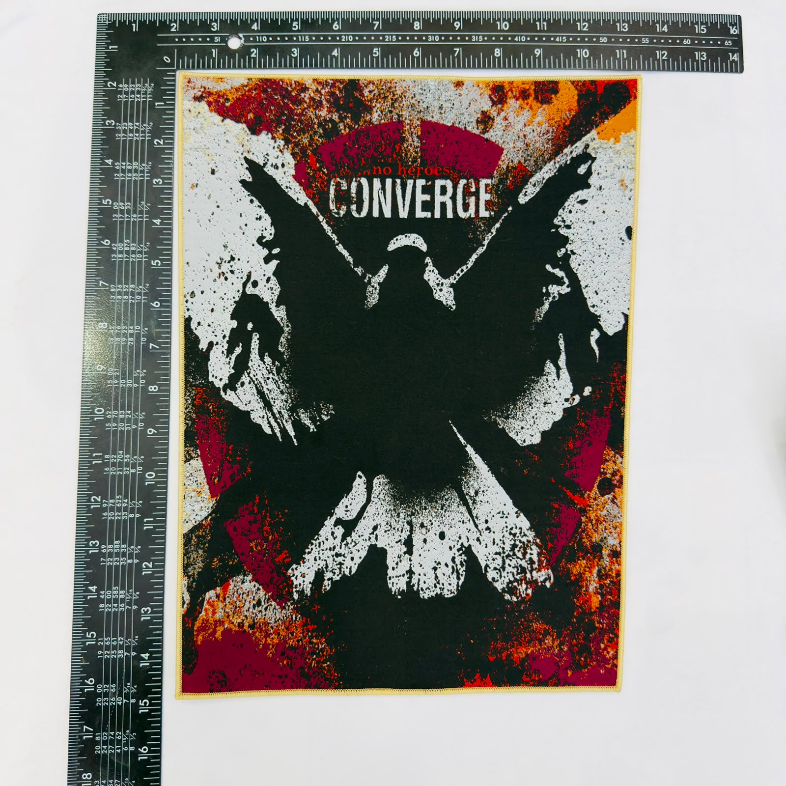 CONVERGE - No Heroes - Woven Backpatch
