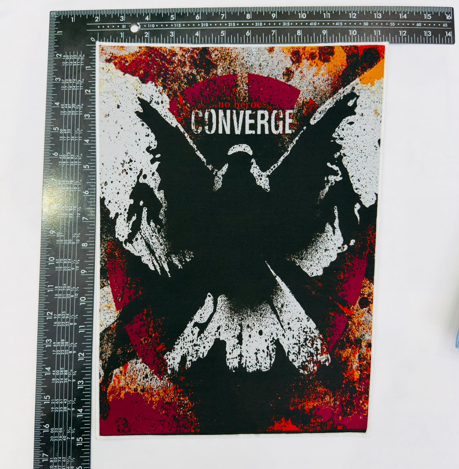 CONVERGE - No Heroes - Woven Backpatch