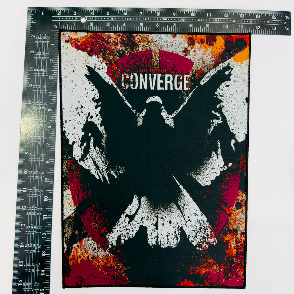 CONVERGE - No Heroes - Woven Backpatch