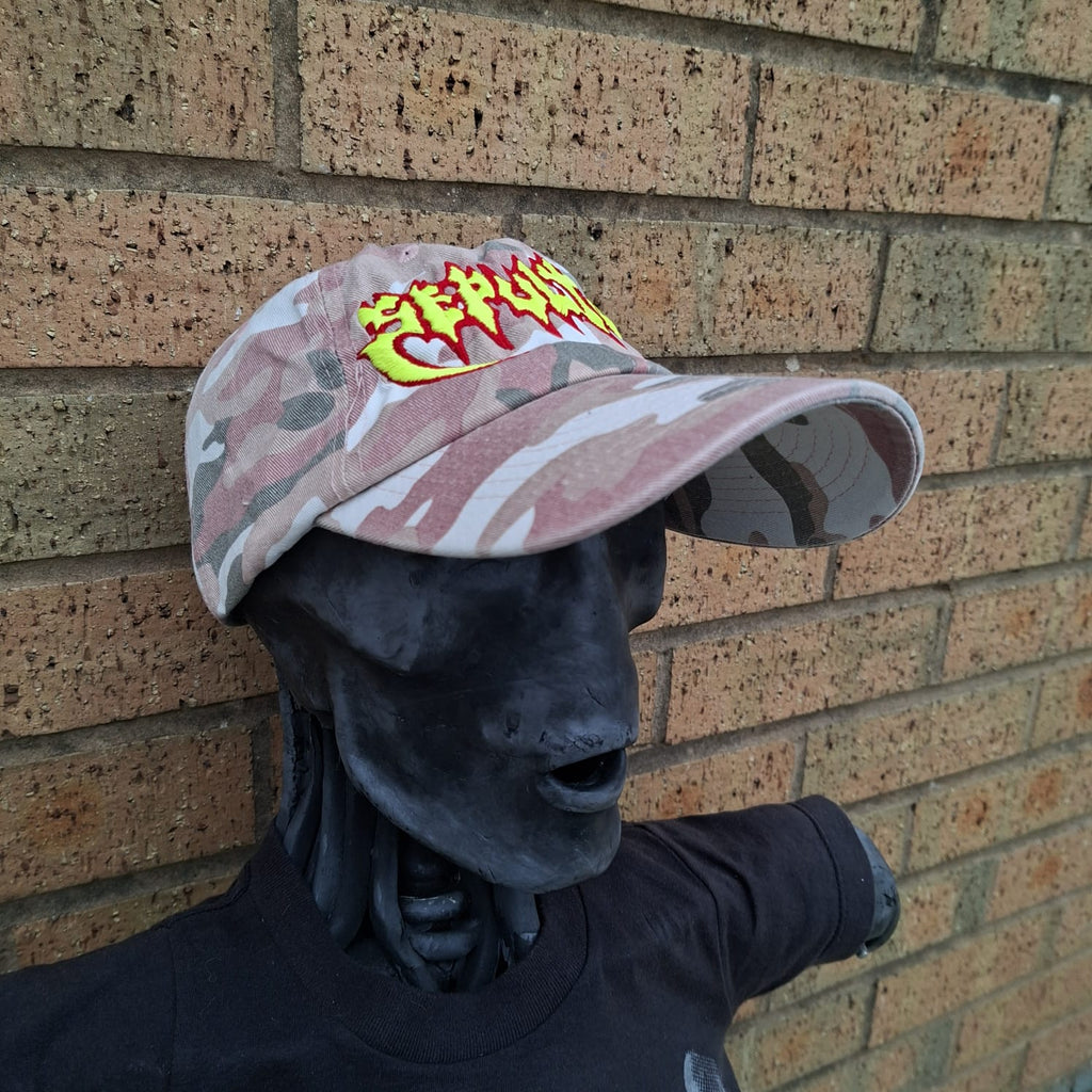SEPULTURA - Old (Glow in the Dark) Logo - PINK CAMO DAD CAP