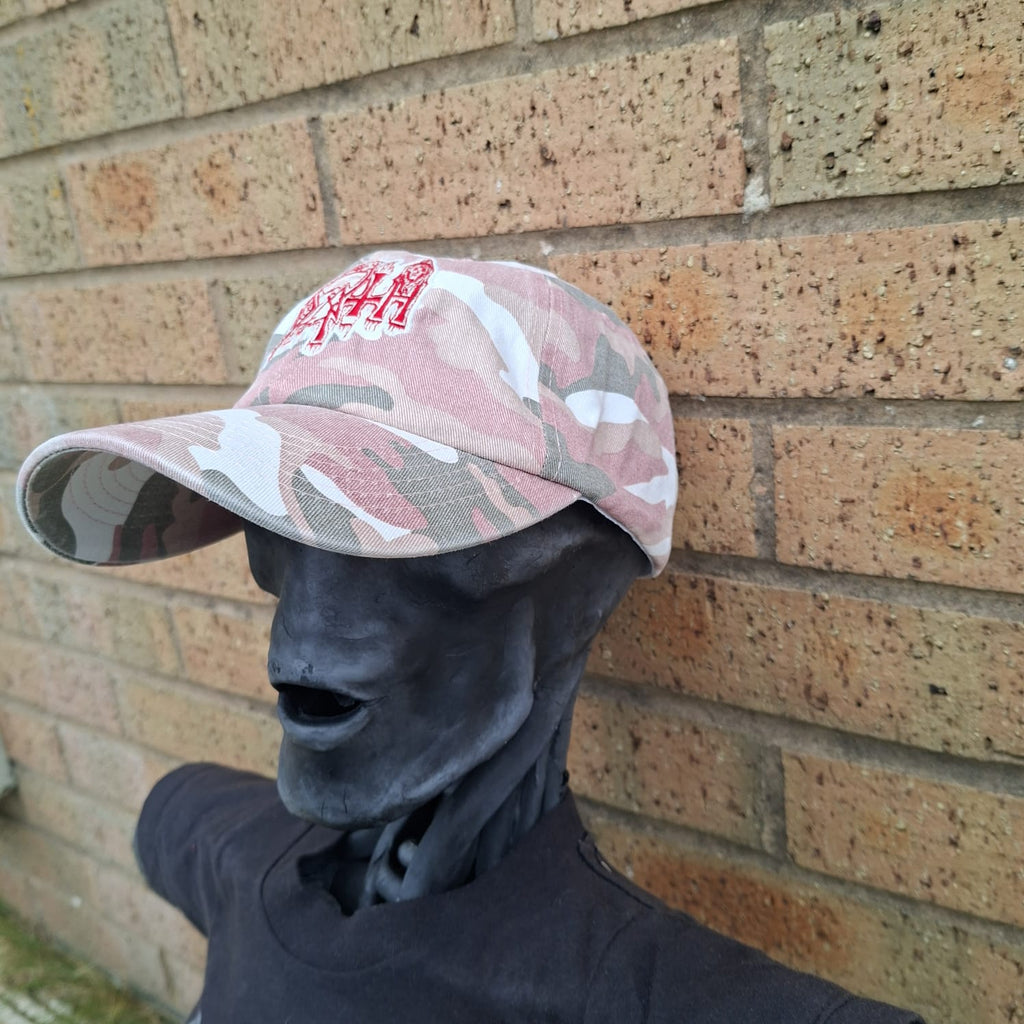 DEATH - (Glow in the Dark) Logo - PINK CAMO DAD CAP