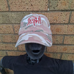 DEATH - (Glow in the Dark) Logo - PINK CAMO DAD CAP