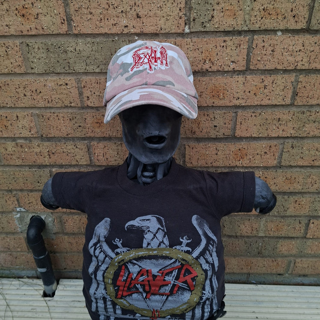 DEATH - (Glow in the Dark) Logo - PINK CAMO DAD CAP