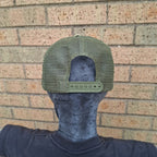 METALLICA - Splatter (Glow in the Dark) Logo - GREEN CAMO TRUCKER CAP