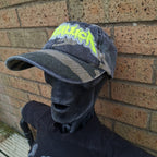 METALLICA - Splatter (Glow in the Dark) Logo - GREEN CAMO DAD CAP
