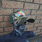 PaRtY CaNnOn - (Glow in the Dark) Logo - GREEN CAMO TRUCKER CAP