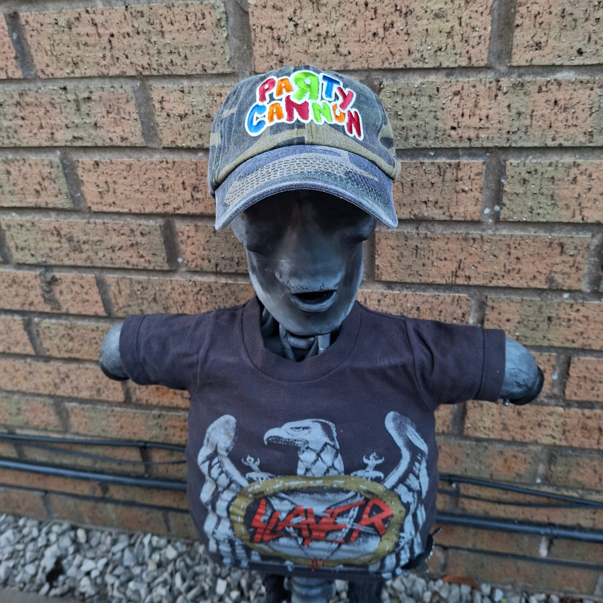 PaRtY CaNnOn - (Glow in the Dark) Logo - GREEN CAMO DAD CAP
