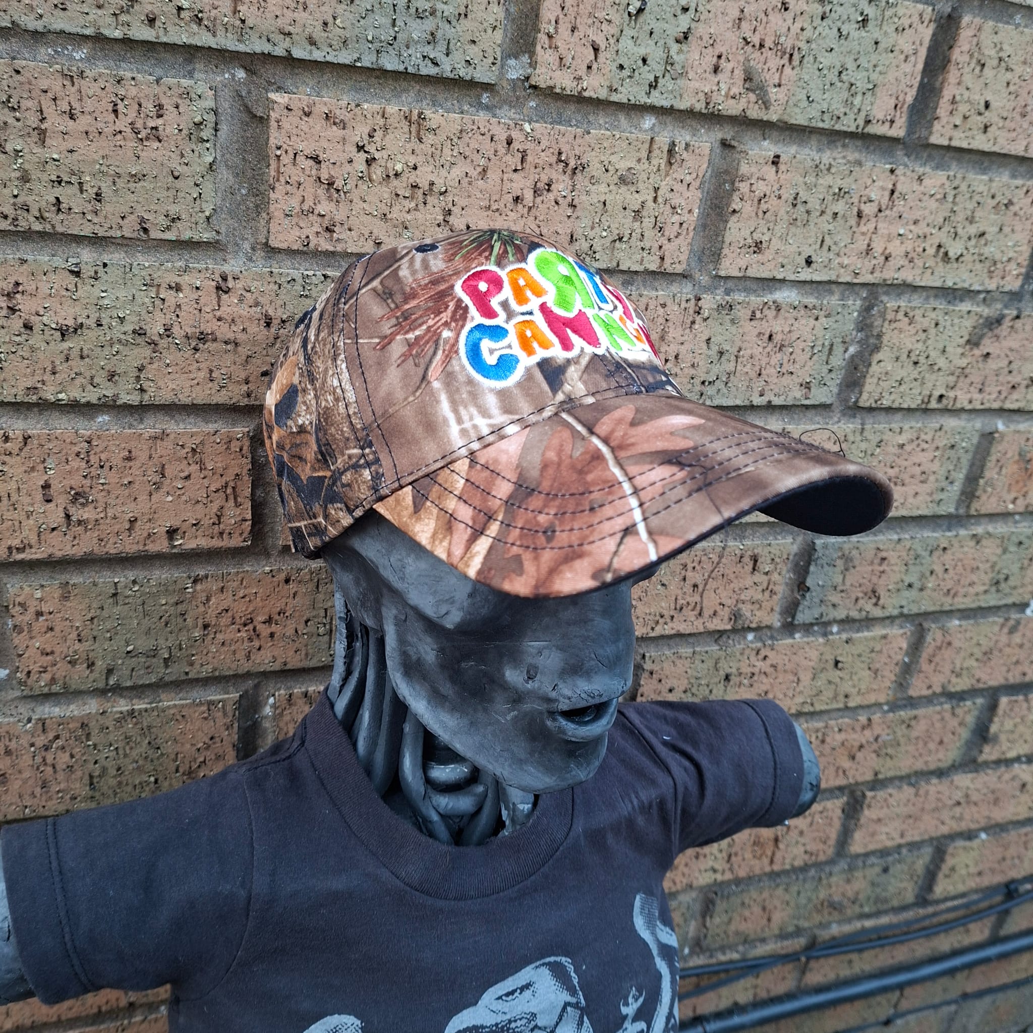 PaRtY CaNnOn - (Glow in the Dark) Logo - LEAF CAMO BASEBALL CAP