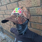 PaRtY CaNnOn - (Glow in the Dark) Logo - LEAF CAMO BASEBALL CAP
