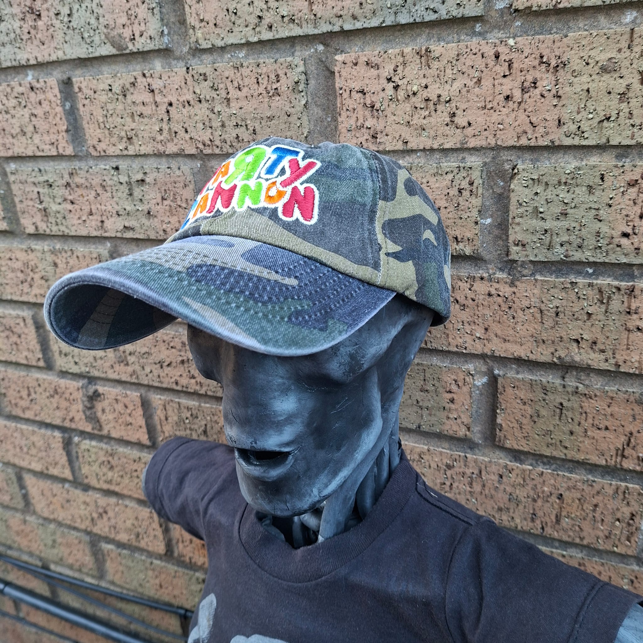 PaRtY CaNnOn - (Glow in the Dark) Logo - GREEN CAMO DAD CAP