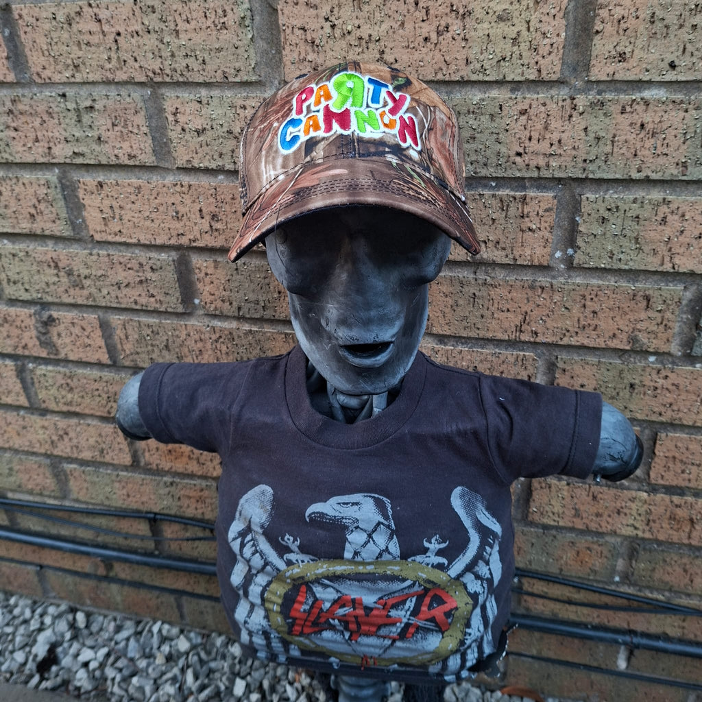 PaRtY CaNnOn - (Glow in the Dark) Logo - LEAF CAMO BASEBALL CAP